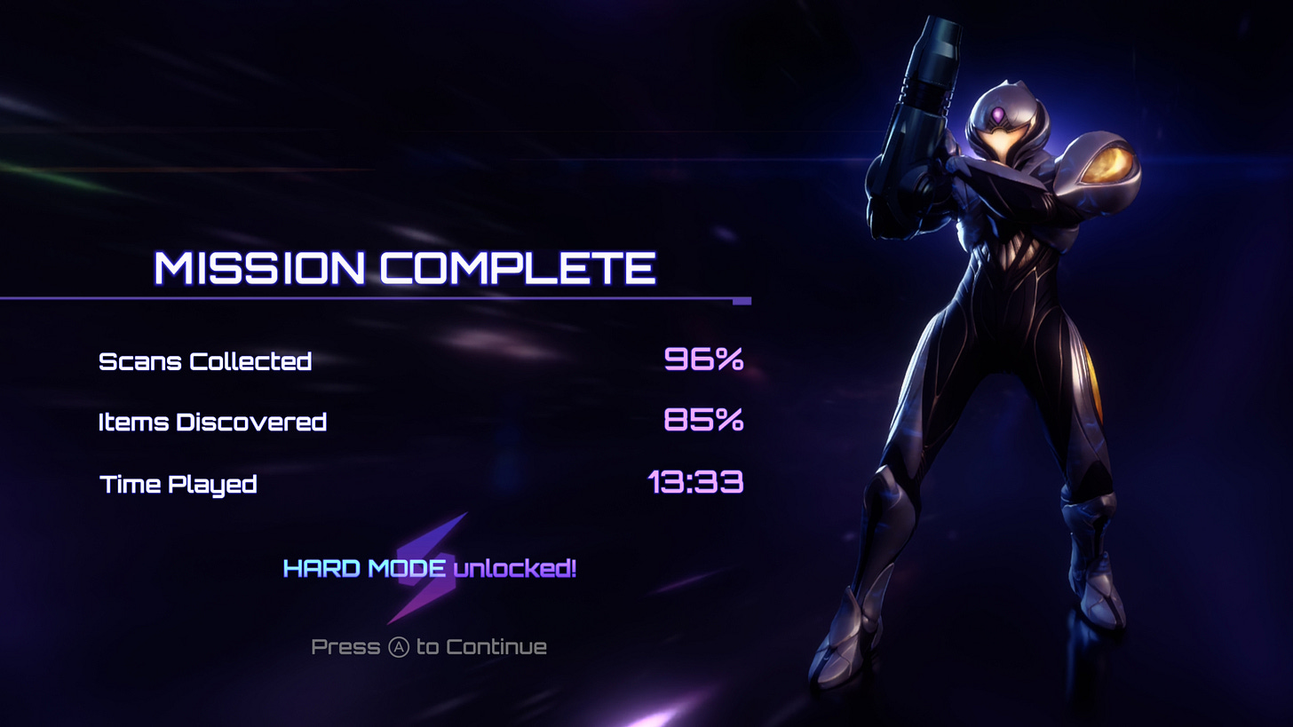 Metroid Prime 4: Beyond mission complete