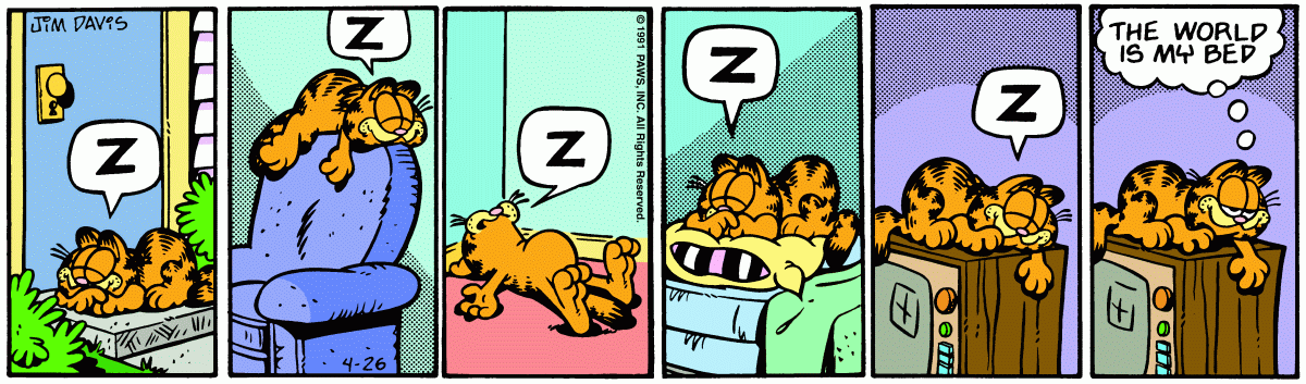 Garfield, April 1991 comic strips | Garfield Wiki | Fandom