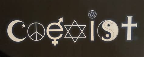 Coexist bumper sticker