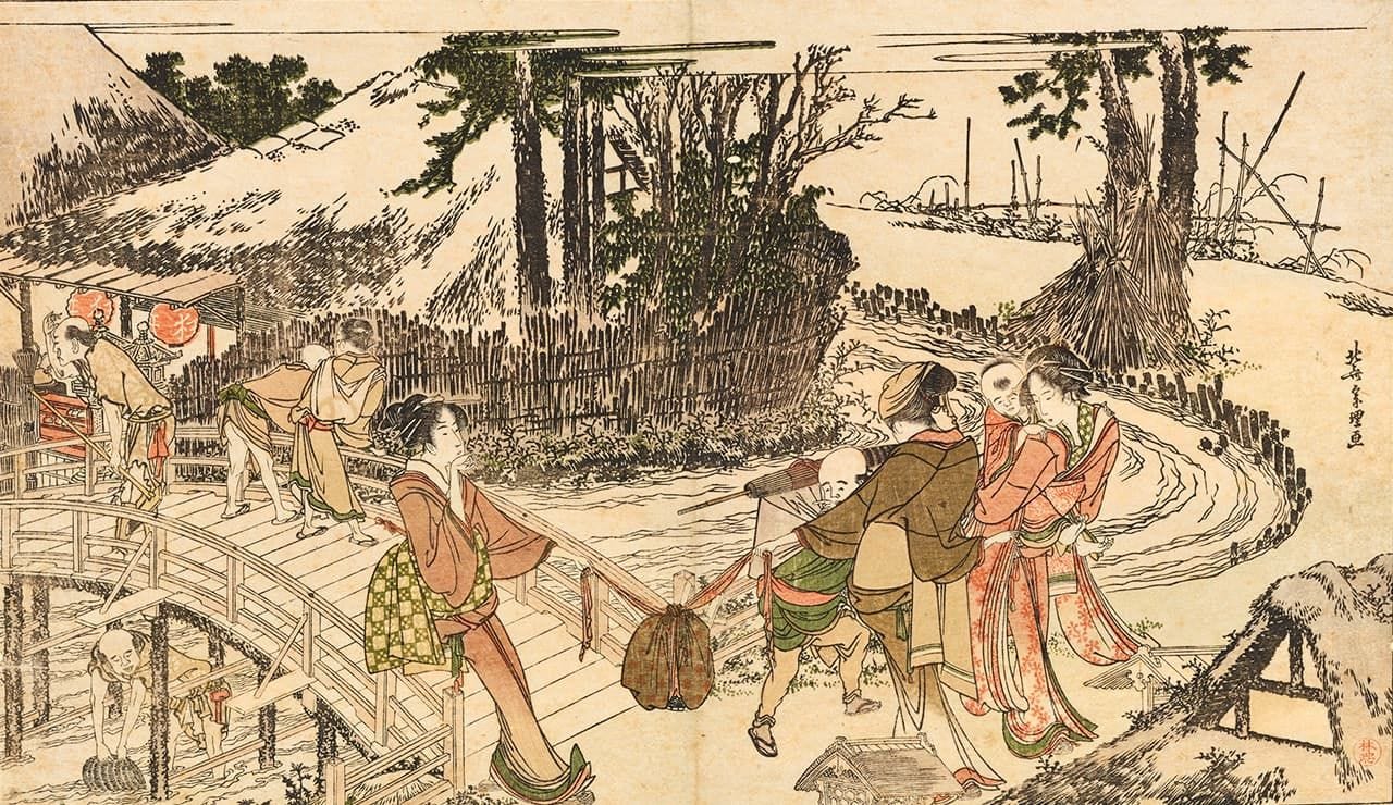 Den’en kōraku (A Trip to the Country) from Otoko tōka (Men’s Stamping Song). (Courtesy Tokyo National Museum/Colbase) Den’en kōraku (A Trip to the Country) from Otoko tōka (Men’s Stamping Song). (Courtesy Tokyo National Museum/Colbase)