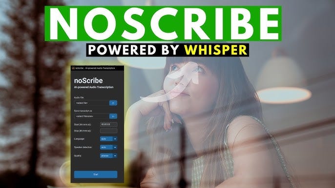 noScribe - A FREE AI-Powered Audio Transcription Tool for interviews, meetings, research, etc noScribe - A FREE AI-Powered Audio Transcription Tool for interviews, meetings, research, etc