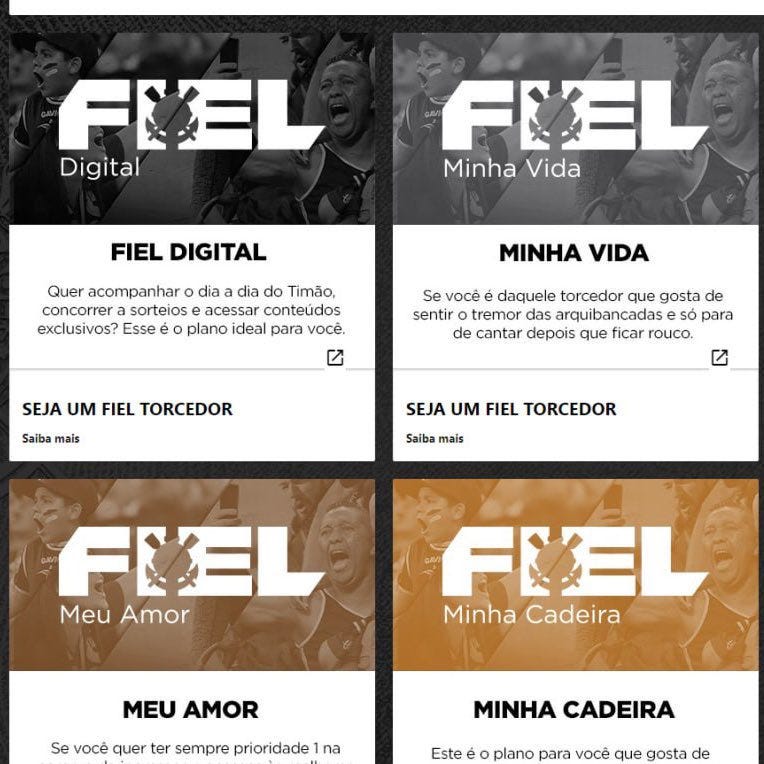 ⚫️⚪️ | Junto do Novo Fiel Torcedor, virão dois novos planos para os sócios torcedores do Corinthians: Meu Amor e Fiel Digital. O Meu Amor custará R$ 300,00 por mês, e o ⚫️⚪️ | Junto do Novo Fiel Torcedor, virão dois novos planos para os sócios torcedores do Corinthians: Meu Amor e Fiel Digital. O Meu Amor custará R$ 300,00 por mês, e o