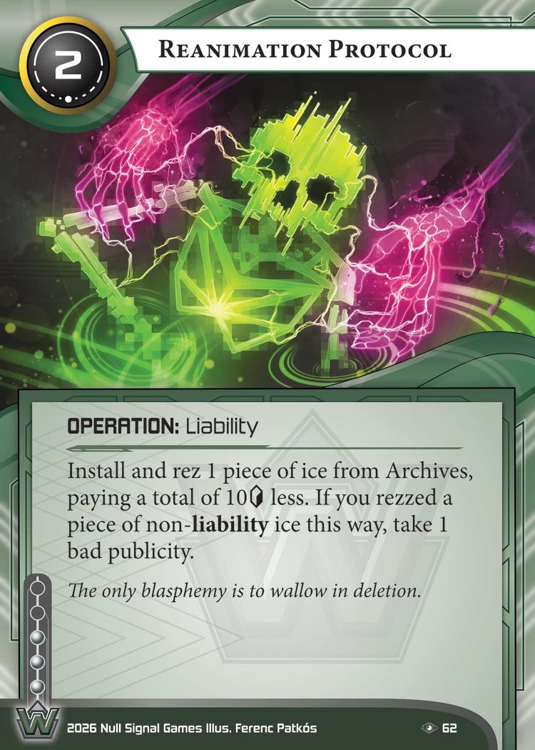 Reanimation Protocol Reanimation Protocol