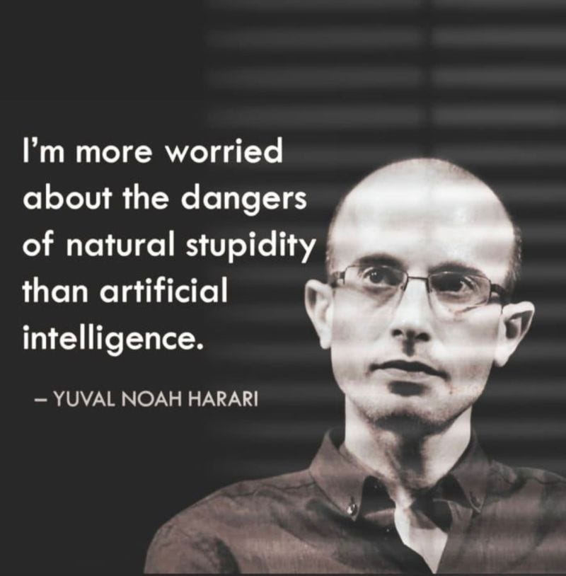 Narendra Dhake on LinkedIn: I don't know man.. Yuval Noah Harari is cool  and all.. But I disagree with…
