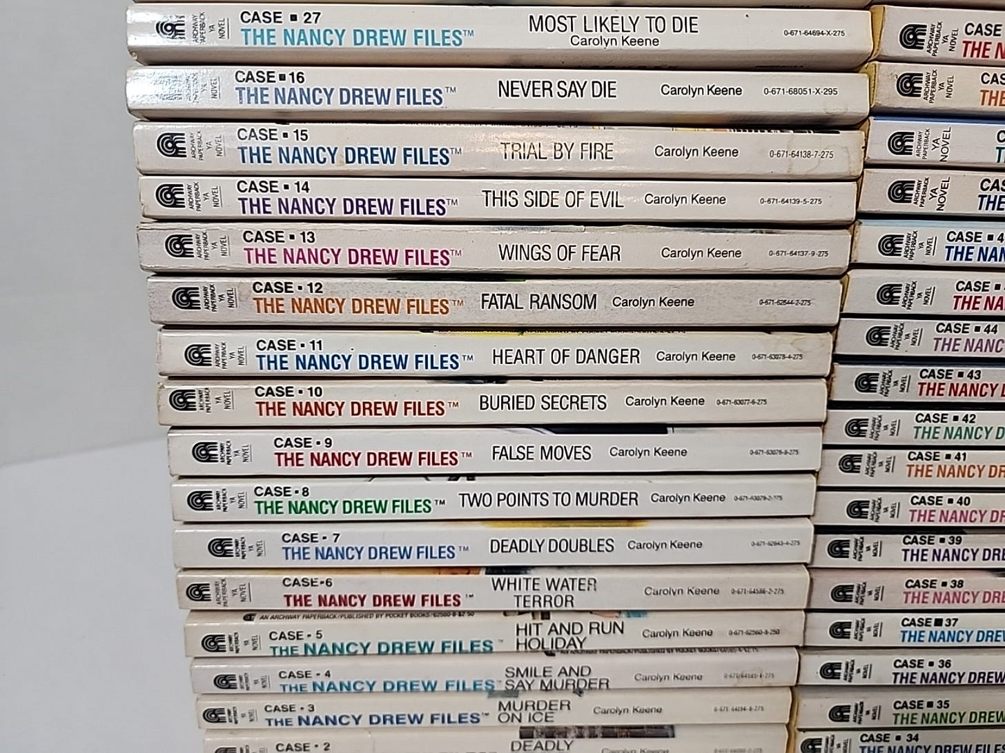 1990 The Nancy Drew Files Books Lot Of 44 By Carolyn Keene