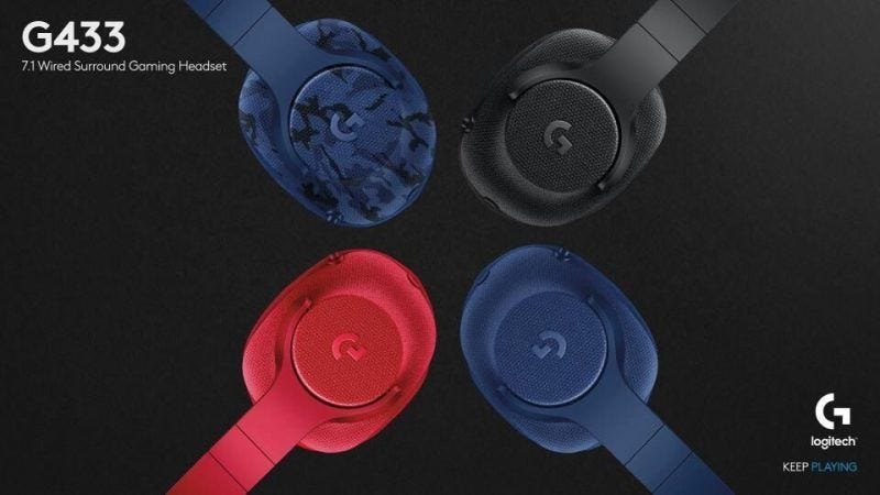 Logitech G433 7.1 Wired Surround Gaming Headset gaming geeks gift guide Logitech G433 7.1 Wired Surround Gaming Headset gaming geeks gift guide