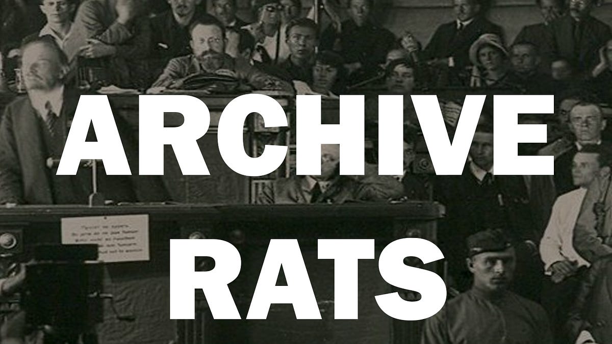Welcome to Archive Rats - by Maurice J. Casey