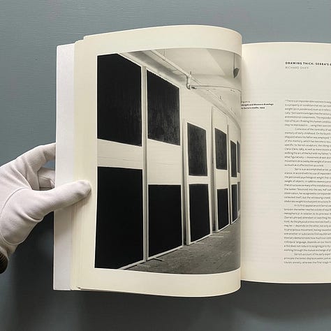 Richard Serra Drawing: A Retrospective, Edited by Gary Garrels, Bernice Rose, and Michelle White, with additional contributions by Lizzie Borden, Magdalena Dabrowski, Richard Serra, and Richard Shiff, The Menil Foundation, Houston, TX, 2011 (Internet Archive here) [Saint-Martin Bookshop, Bruxelles-Brussel. Art: © Richard Serra / ARS, New York]