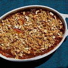 Miso Caramel Peach Crisp