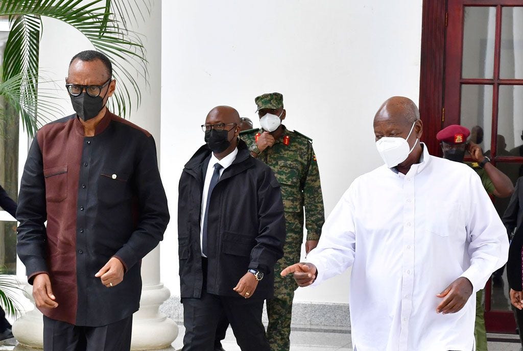 Rwanda's Kagame reboots frozen relations with Uganda, says the difficulties the two countries suffered were temporary. Rwanda's Kagame reboots frozen relations with Uganda, says the difficulties the two countries suffered were temporary.