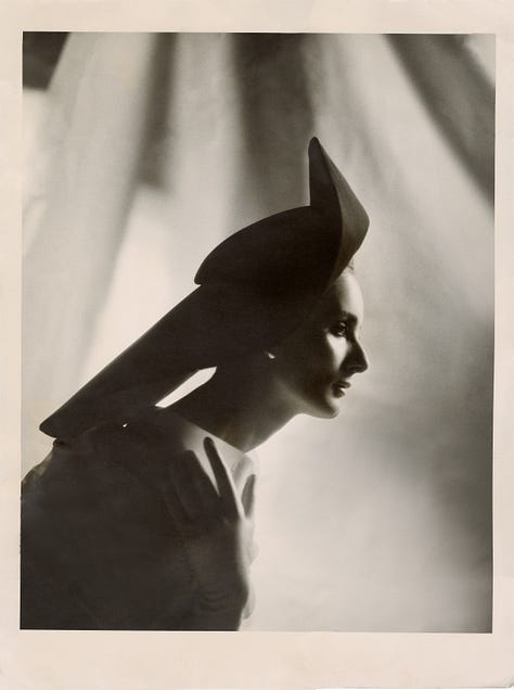 Photographs of fashion designer Balenciaga's gowns from the 1950s and 1960s by photographer Tom Kublin