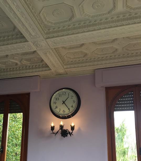 clock and 1 of 6 newly painted light fixtures clock and 1 of 6 newly painted light fixtures
