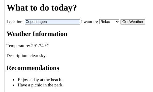 Weather app with temperature in Kelvin instead of Celcius