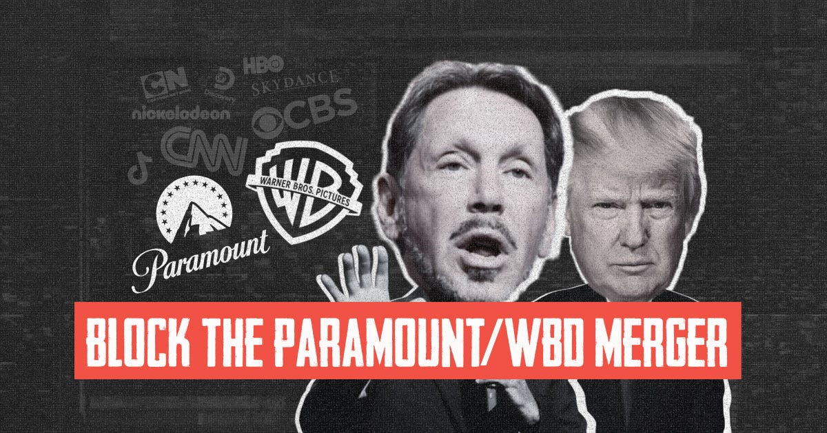 Block the Paramount/WBD Merger