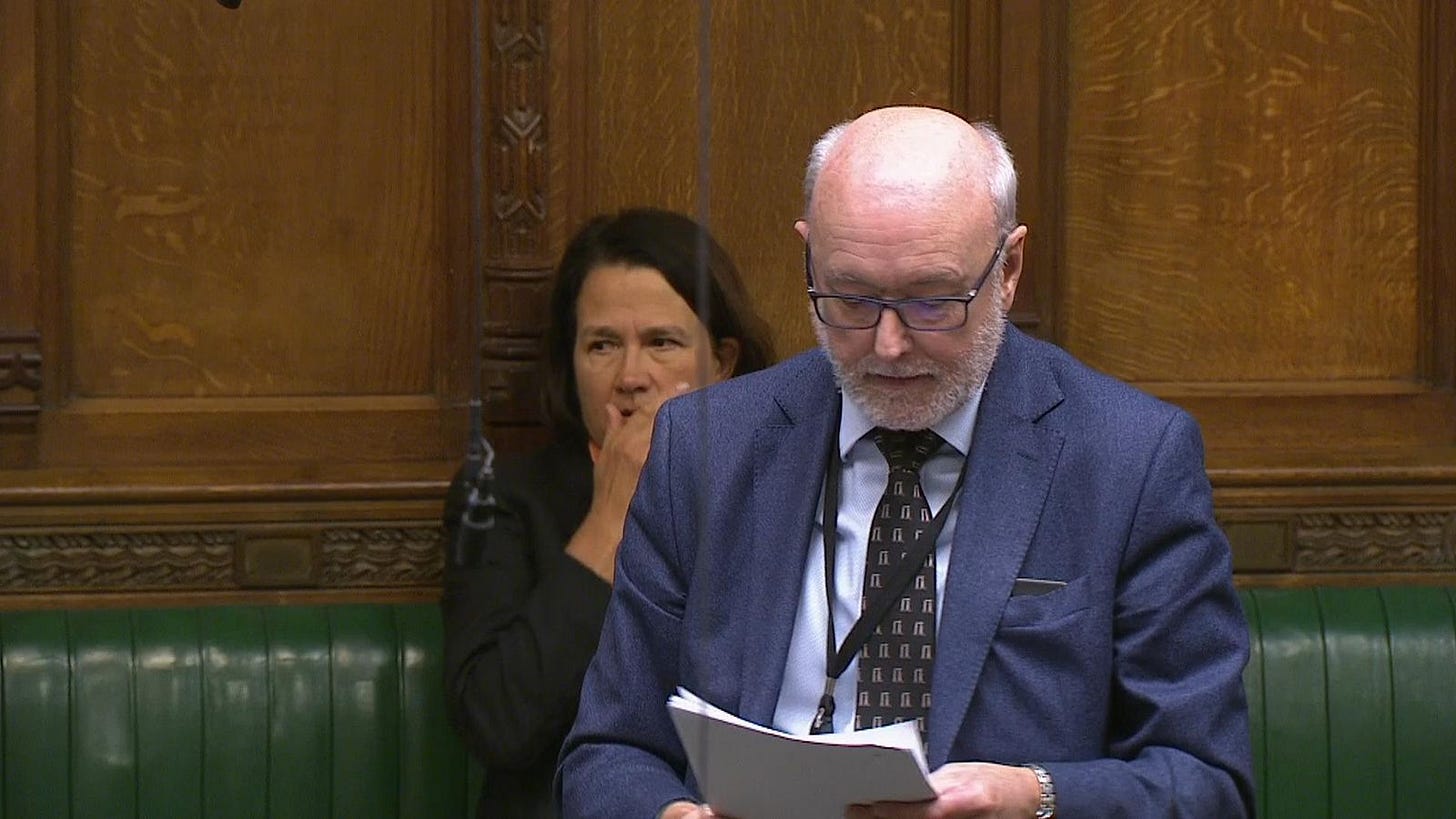 The alleged remarks followed a question from Stockton North MP Alex  Cunningham regarding child poverty in his area.
