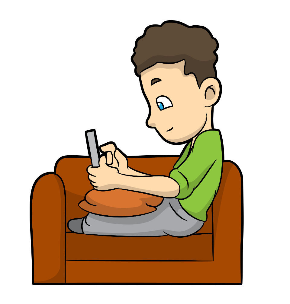 File:Relaxed Cartoon Guy Using His Phone At Home.svg File:Relaxed Cartoon Guy Using His Phone At Home.svg