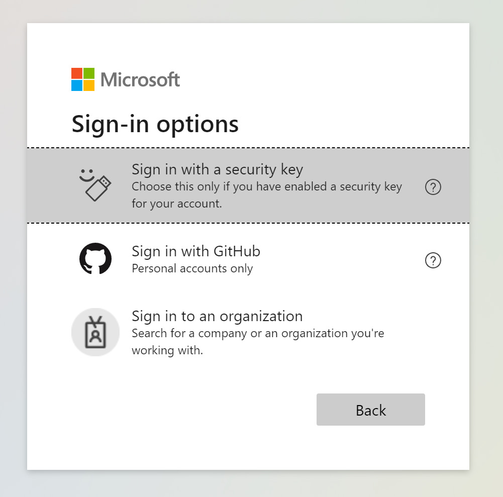 Sign-in options Microsoft 365 - 2 Sign-in options Microsoft 365 - 2