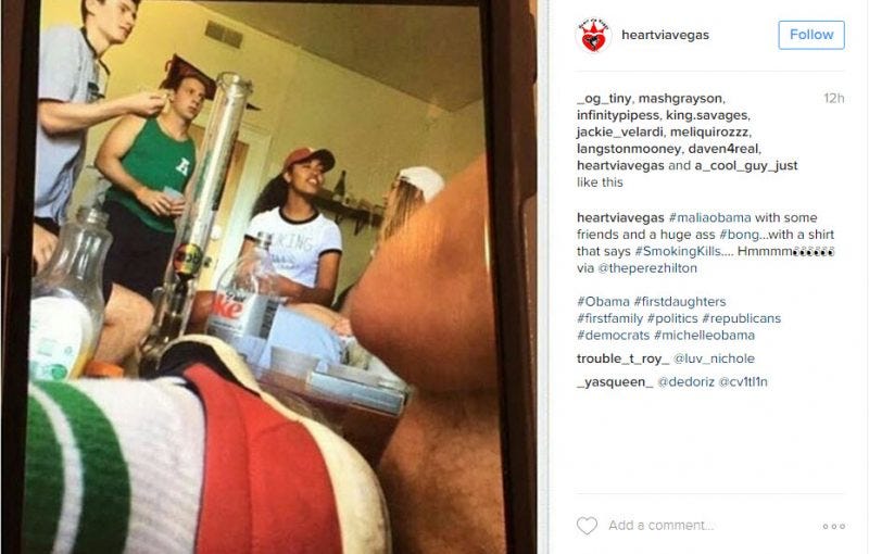 malia obama partying images