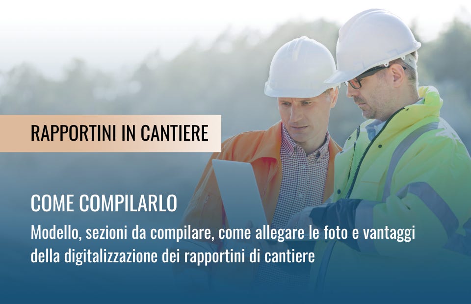 Rapportini cantiere
