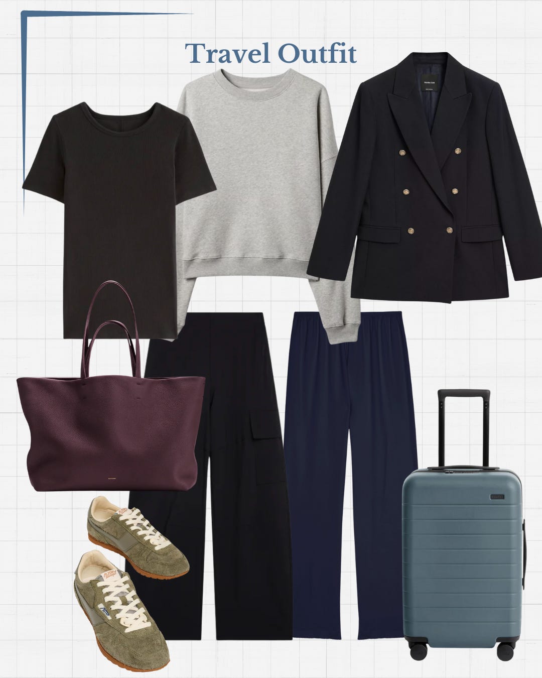 WORK TRIP OUTFITS WTOA+ P Rオックス セットアップ S Office Outfit Survival Guide: What to Wear (and Pack!) for a Work Trip
