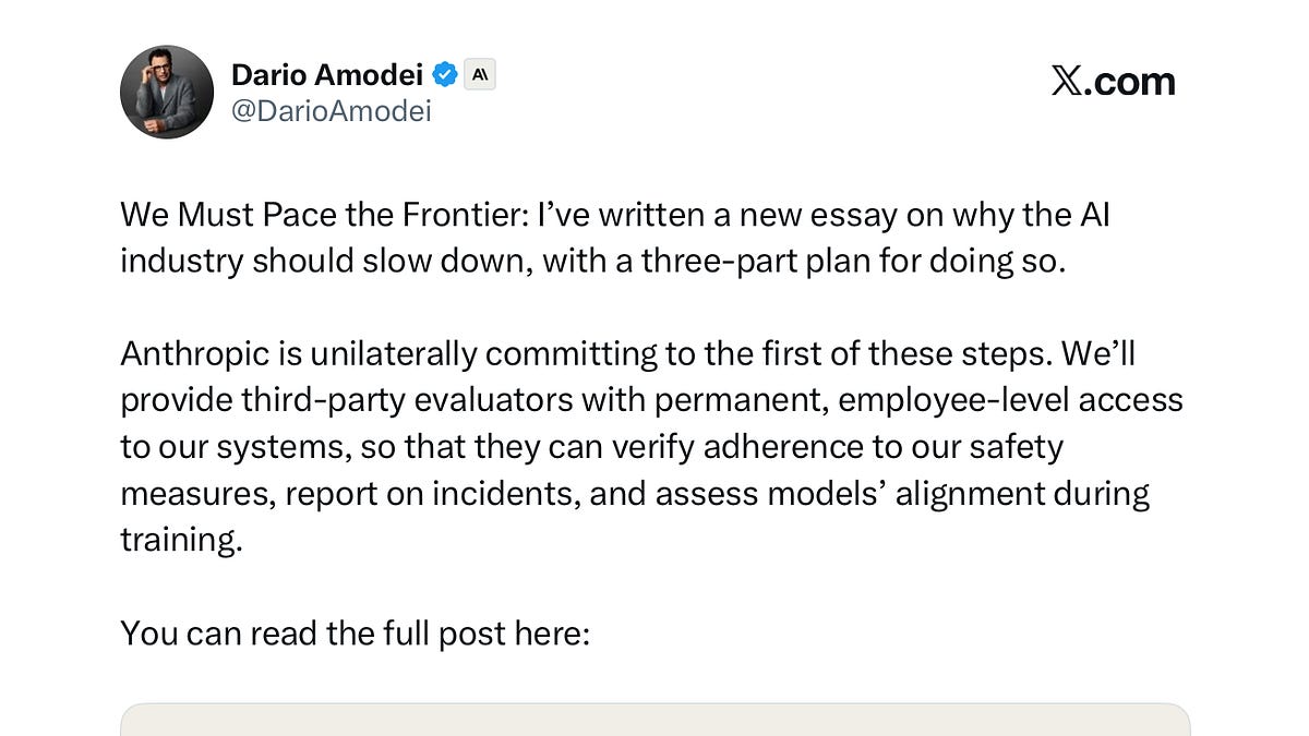 Two cheers (out of three) for Dario Amodei