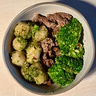 Beef & pesto cauliflower gnocchi