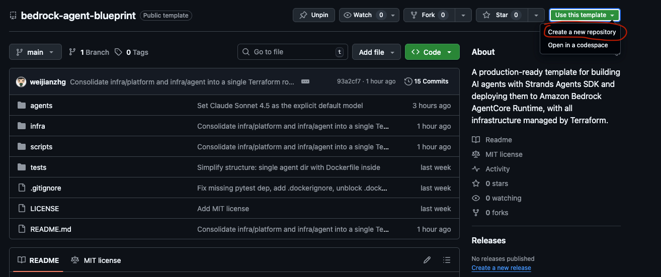 Bedrock Agent Blueprint: Deploying Strands Agents on AWS AgentCore