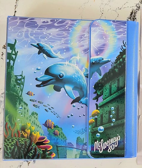 LEFT TO RIGHT: London mural nightmare (Standard News on X); PEN Guild logo (win!); McSweeney magazine, #80 (real books, real art); AI children’s book illustration (Mother Jones, Unsplash); AI hallucination (Getty); Kim Kardashian (David Fisher/Shutterstock)