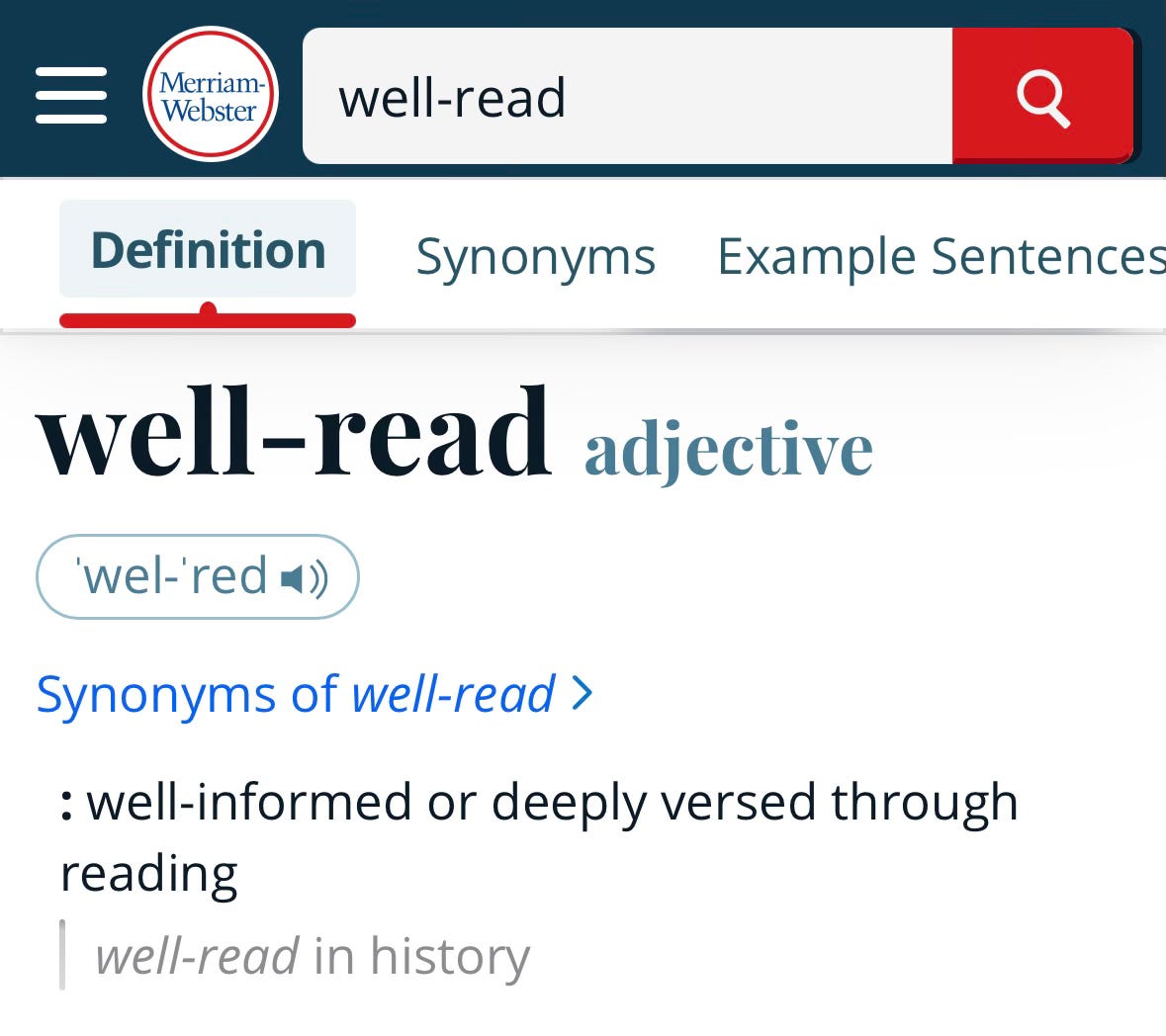 On the desire to be disgustingly well-read