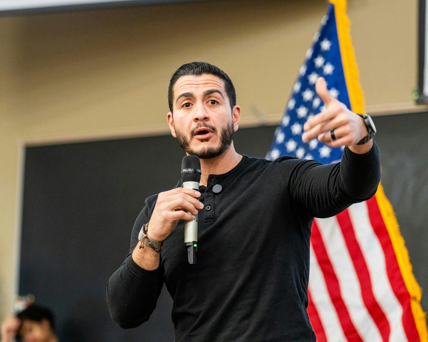 Abdul El-Sayed denounces Iran War, calls for abolishing ICE in campus rally  - The State News