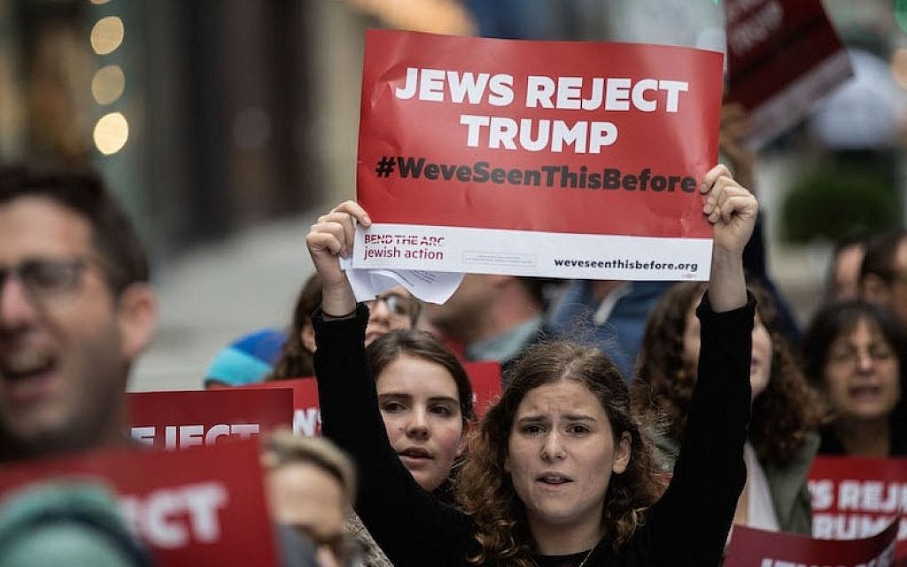 Anti-Semitism unleashed by Trump followers chills Jewish voters | The Times  of Israel