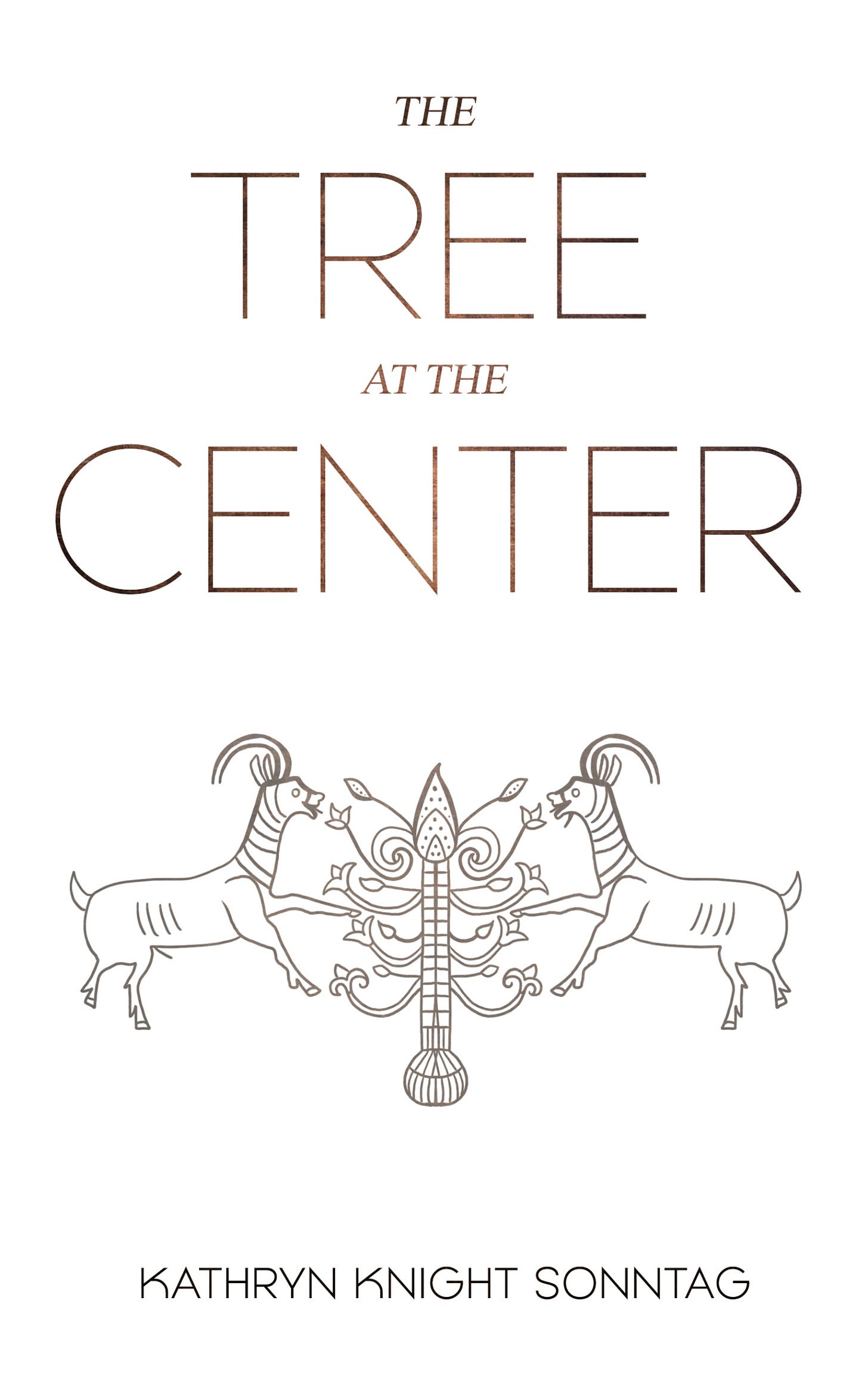 Cover of BCC Press's "The Tree at the Center", a book of poetry by Kathryn Knight Sonntag.