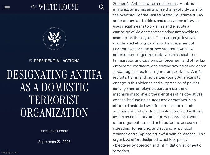Trump Designates Antifa as Domestic Terrorist Organization!