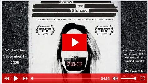 Watch Follow the Silenced in Nampa 09/17/25 7pm followed by Live Q&A