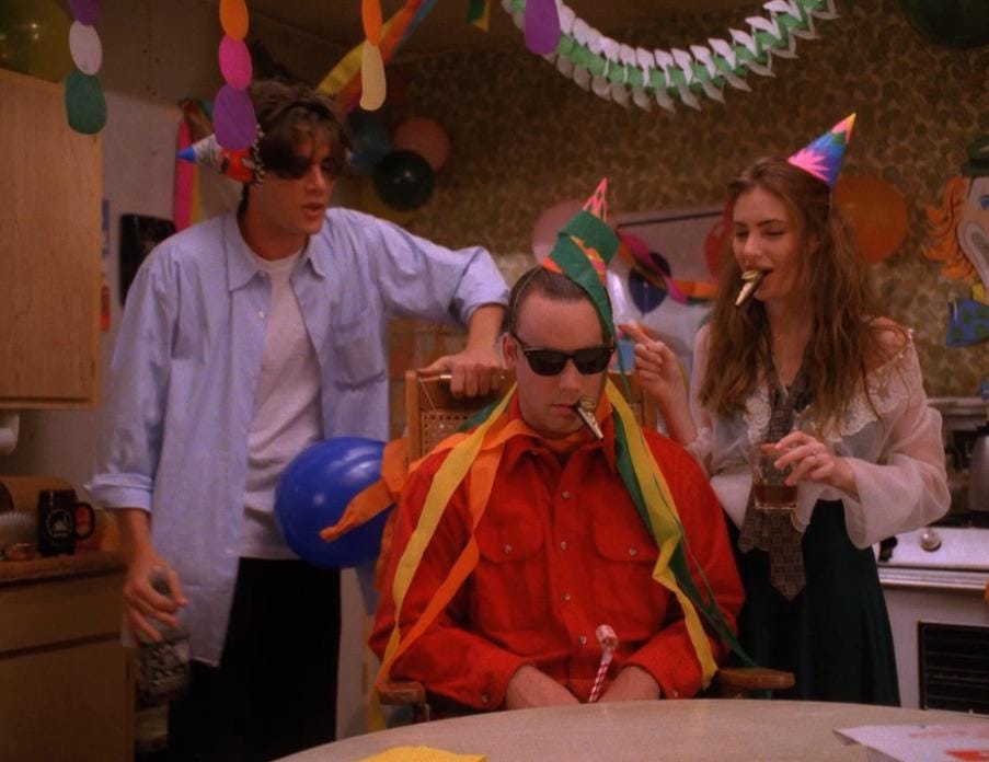 Twin Peaks | Still features the catatonic Leo Johnson's birthday party.