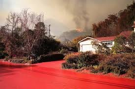 Here's why fire retardant is red