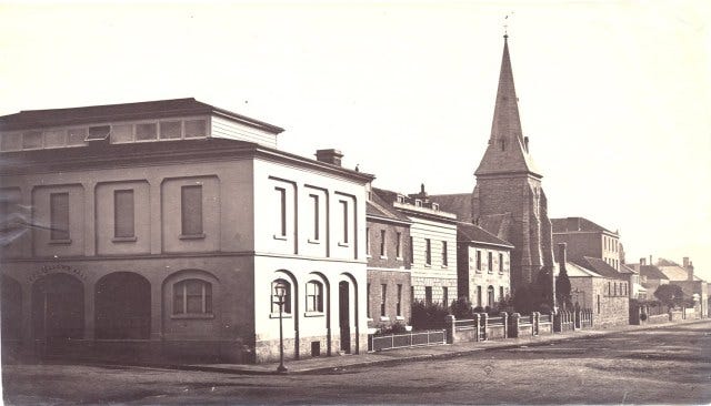 Odd Fellows Hall Hobart Tasmania 1870s