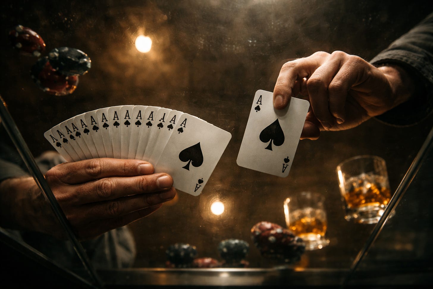 Generated image: Aces in the game of chance