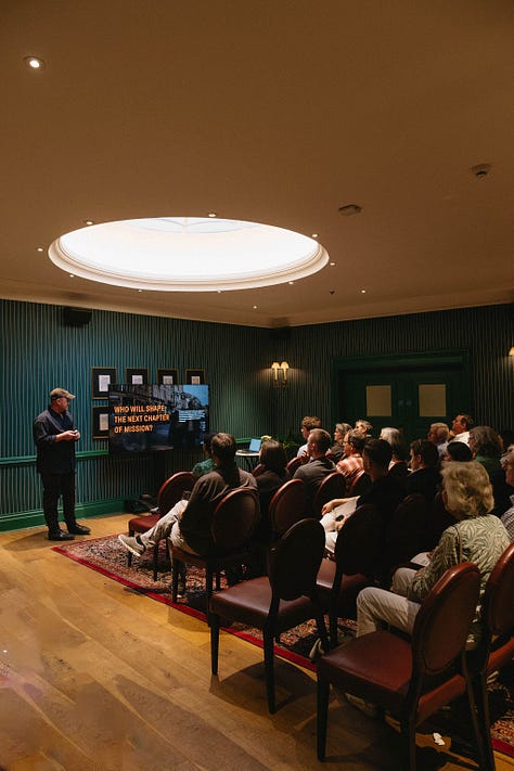 9 photos highlighting various key moments during the Missional Labs program intensive weeks in San Francisco, Oxford, and London.