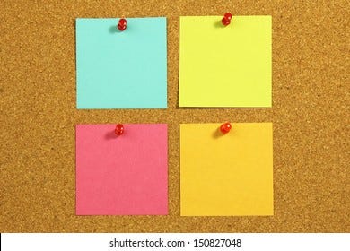 3+ Hundred 4 Post Notes On Wall Royalty-Free Images, Stock Photos &  Pictures | Shutterstock