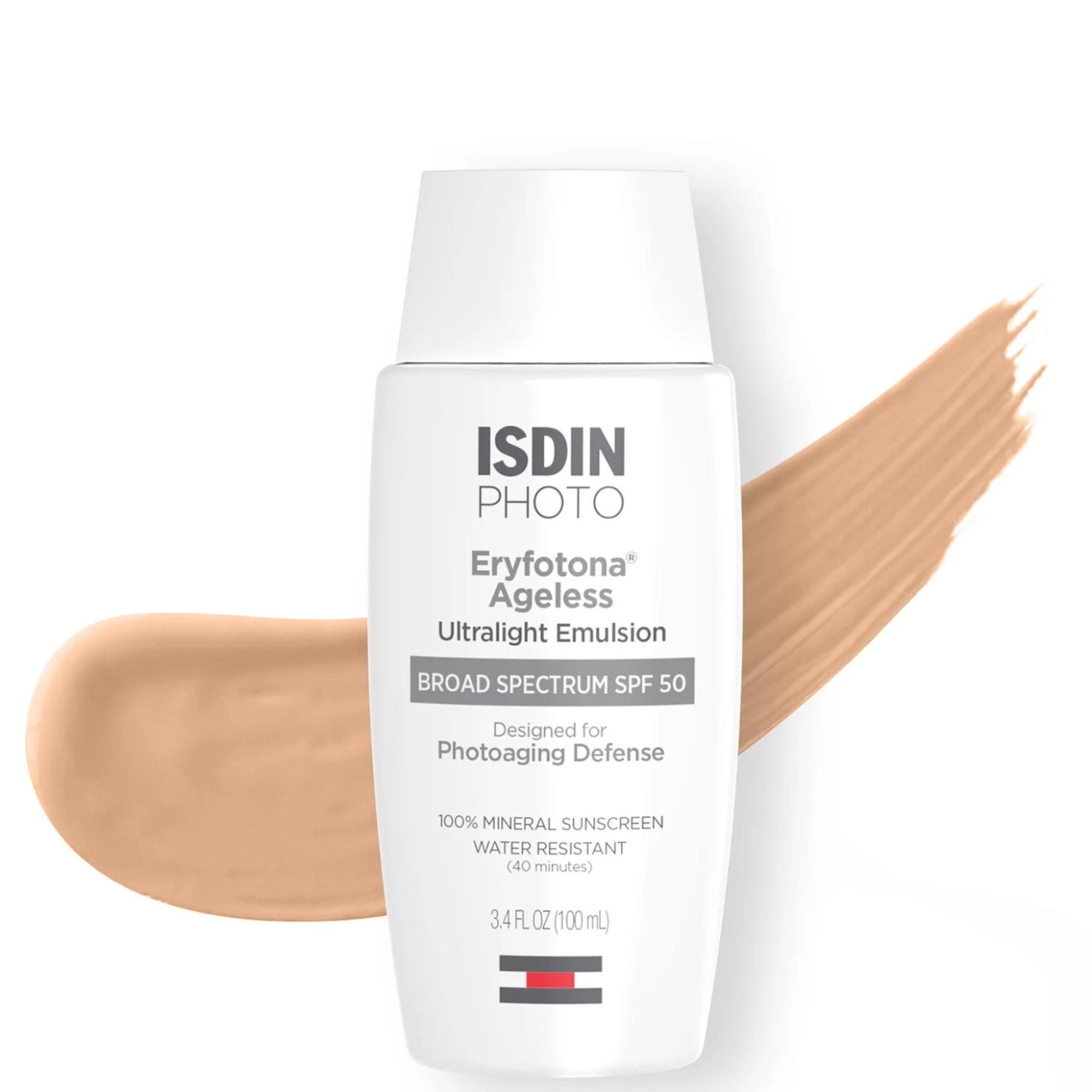ISDIN Eryfotona Ageless Mineral Broad-Spectrum Tinted Face Sunscreen SPF 50  (1.7 fl. Oz) | Dermstore