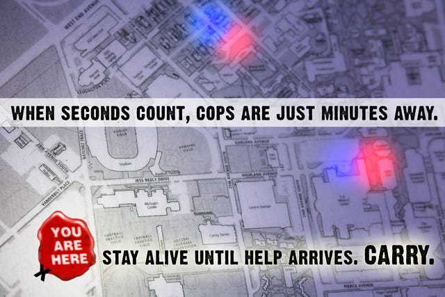 When seconds count, cops are just minutes away.