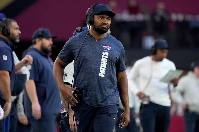 Patriots head coach Jerod Mayo makes another media gaffe