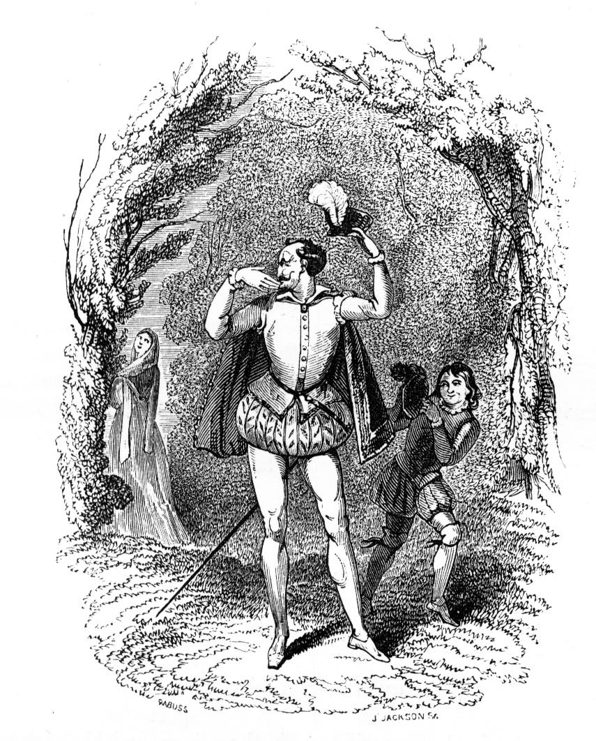 Don Armado and Moth | Victorian Illustrated Shakespeare Archive