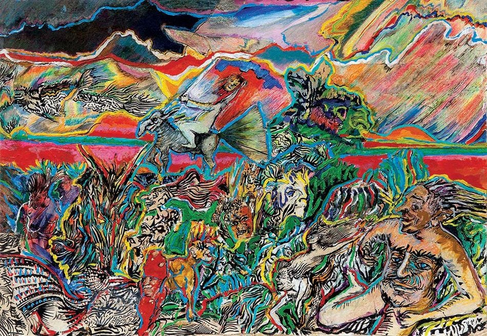 Luis Felipe Noé (Argentina), La naturaleza y los mitos II (‘Nature and Myths II’), 1975. Luis Felipe Noé (Argentina), La naturaleza y los mitos II (‘Nature and Myths II’), 1975.