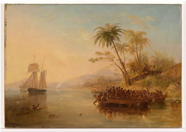 Figure 2. J. W. Carmichael, The Rescue of William D’Oyly, 1841. Oil on canvas, 73.9 x 105.4 cm. National Gallery of Australia. Photo: Wiki commons. Figure 2. J. W. Carmichael, The Rescue of William D’Oyly, 1841. Oil on canvas, 73.9 x 105.4 cm. National Gallery of Australia. Photo: Wiki commons.
