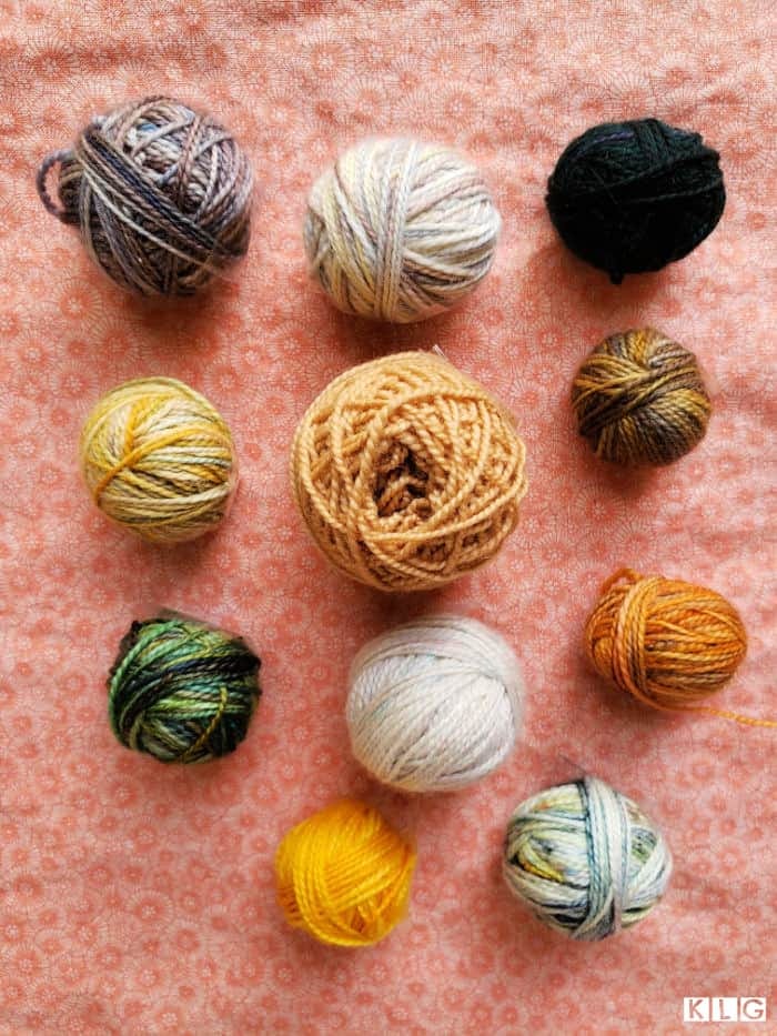Left over Koigu Yarn to use in my striped socks.