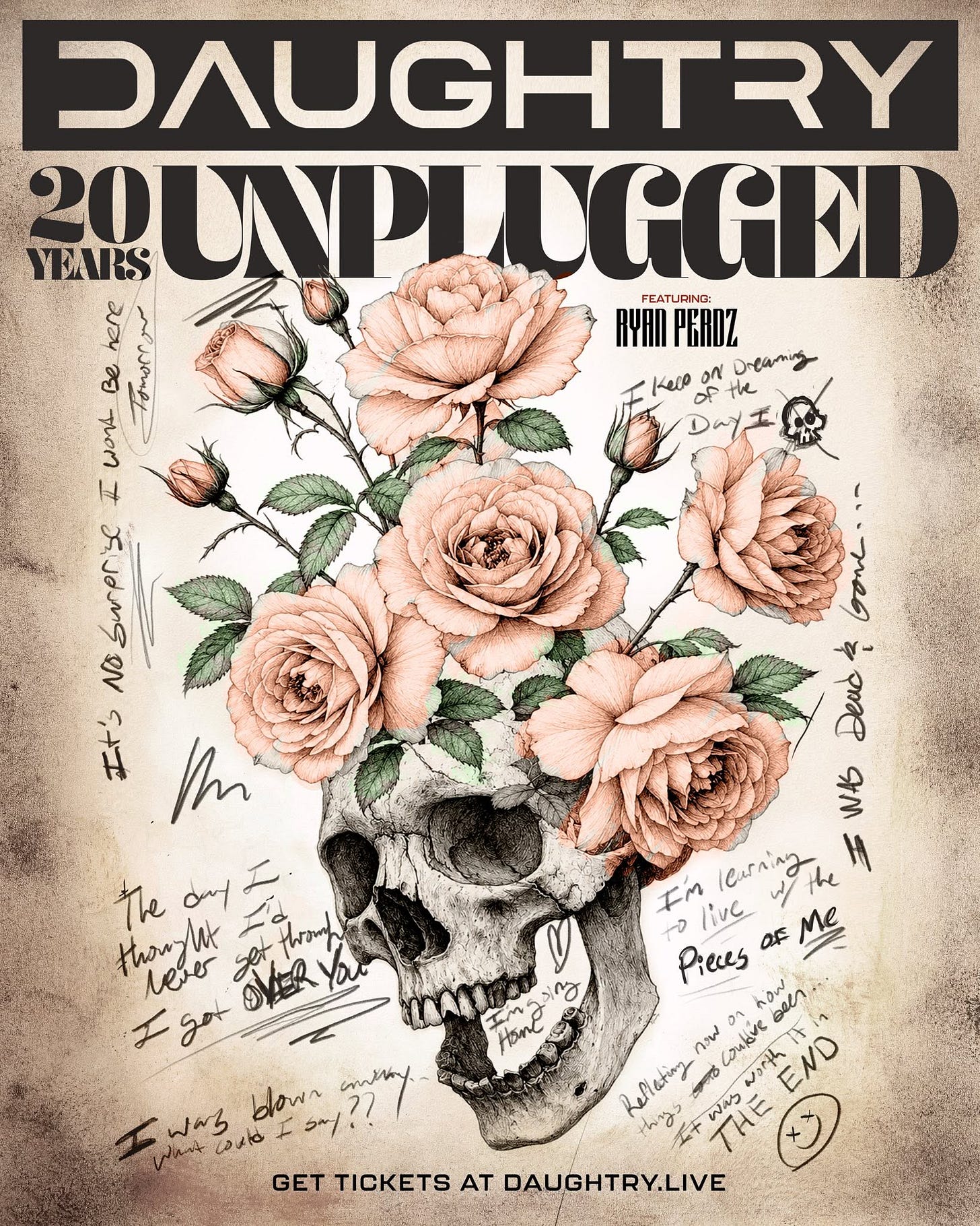 May be an image of text that says 'DAUGHTRY YEARS POUNPLUGGEN here FEATURING: PEROZ Be ن اصم Kelp တန် the ٨ه Drearm wors Day 入 أول٩ه 冷 2 古 Ihi Deud พก The duy エ I'm live leurning ッte the 위M도 M ฟ/ thought thonh lever Igat VERYa OYER Pieces מפא af Me مع กรฟ ralove ഇൻൽ Lulie こょうす END てw~ راس ฟ3 costd blown inry. Reflatiog was THE want GET TICKETS AT DAUGHTRY.LIVE Hond' May be an image of text that says 'DAUGHTRY YEARS POUNPLUGGEN here FEATURING: PEROZ Be ن اصم Kelp တန် the ٨ه Drearm wors Day 入 أول٩ه 冷 2 古 Ihi Deud พก The duy エ I'm live leurning ッte the 위M도 M ฟ/ thought thonh lever Igat VERYa OYER Pieces מפא af Me مع กรฟ ralove ഇൻൽ Lulie こょうす END てw~ راس ฟ3 costd blown inry. Reflatiog was THE want GET TICKETS AT DAUGHTRY.LIVE Hond'