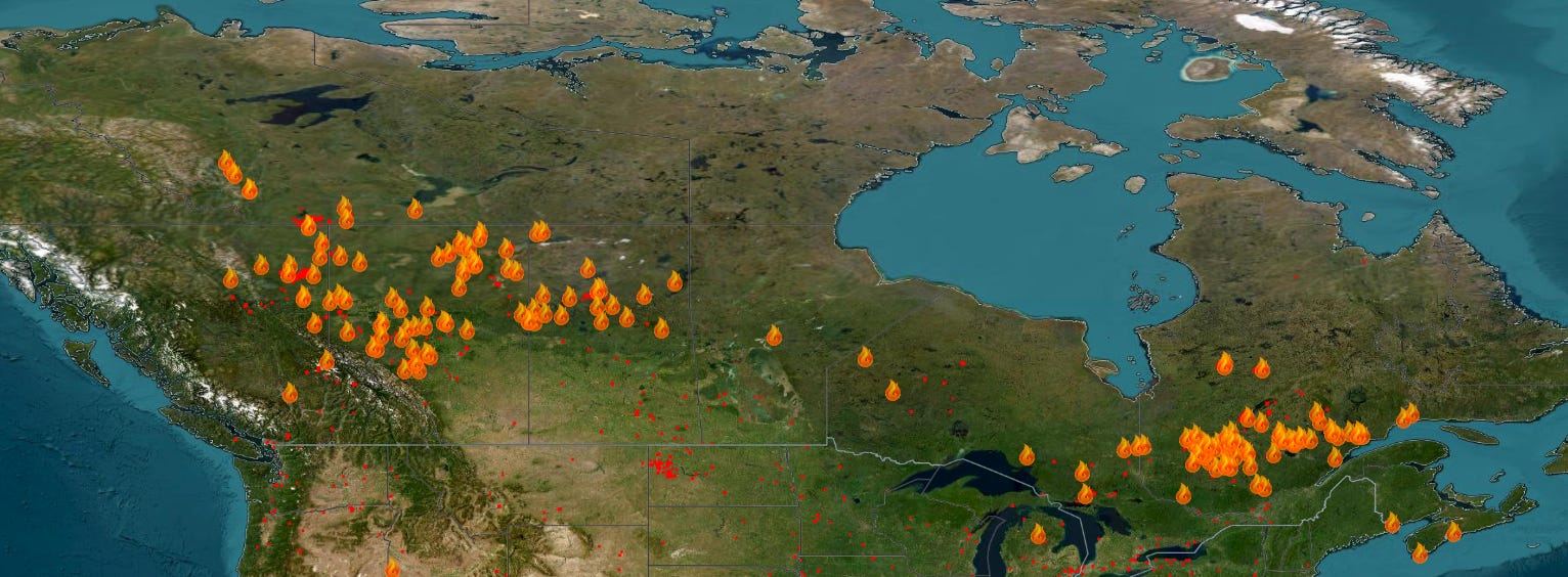 Canadian wildfires and climate change - by Zeke Hausfather