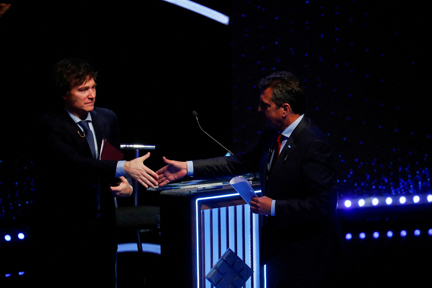 Argentine presidential candidates take part in the final TV debate ahead of the October 22 general election, in Buenos Aires Argentine presidential candidates take part in the final TV debate ahead of the October 22 general election, in Buenos Aires